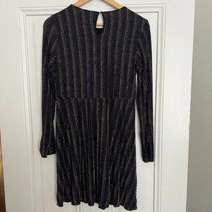 Perfect for PRIDE! rainbow striped disco dress